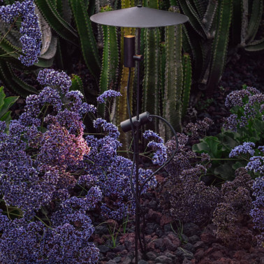 FARO CLAP 1030 Estaca Negra con Pantalla 230V 2x6W 3000K 38º