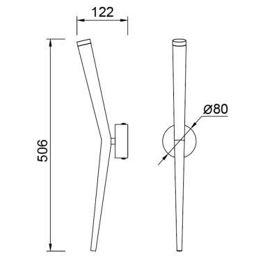 MANTRA BOOMERANG Aplique LED Oro