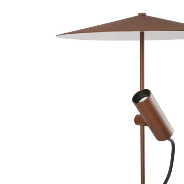 FARO CLAP 630 Estaca Marrón Óxido con Pantalla 230V 3000K