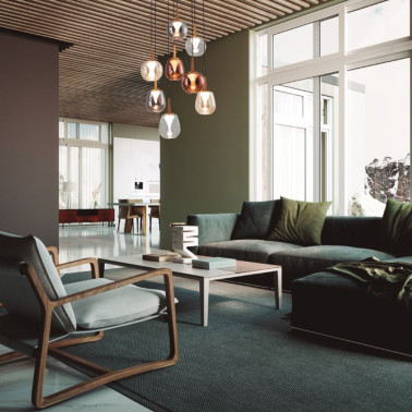 MANTRA ANDROMEDA Led Colgante Cristal Cobre