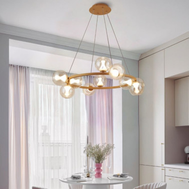 MANTRA ANDROMEDA Led Colgante Cristal 10L