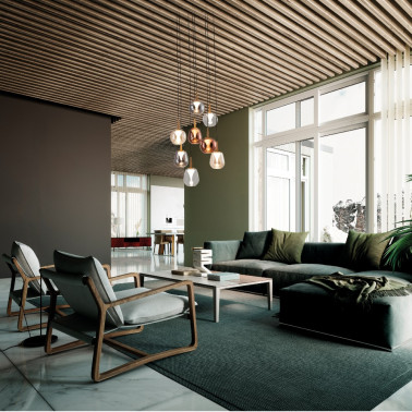 MANTRA ANDROMEDA Led Colgante Cristal Transparente