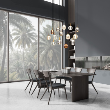 MANTRA ANDROMEDA Led Colgante Cristal Transparente