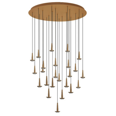 MANTRA ANDROMEDA Led Colgante Oro Sin Tulipa 24L