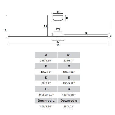 FARO MARINE M Ventilador Marrón-Roble IP44