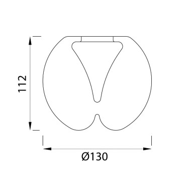 MANTRA ANDROMEDA Ø13 Tulipa Cristal Cromo