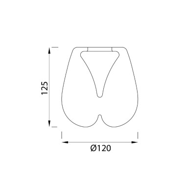 MANTRA ANDROMEDA Ø120 Tulipa Cristal Cromo