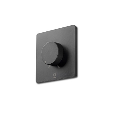 FARO Controlador Pared Rotativo RF 6 Velocidades Negro