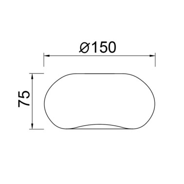 MANTRA ANDROMEDA Ø15 Tulipa Cristal Transparente