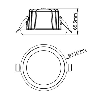 MANTRA TAMPA Empotrable Blanco 10W CCT