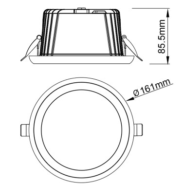 MANTRA TAMPA Empotrable Blanco 20W CCT