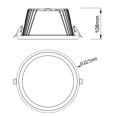 MANTRA TAMPA Empotrable Blanco 30W CCT