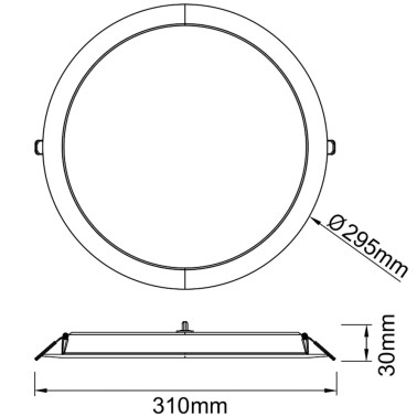 MANTRA EILAT Empotrable Blanco 24W CCT