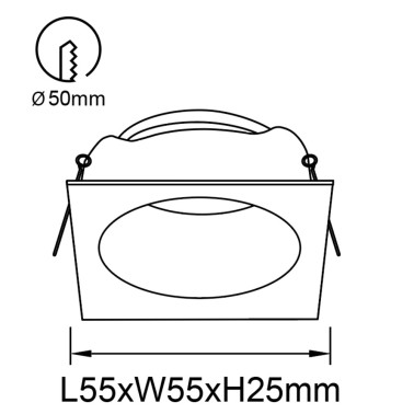 MANTRA ANTILLA Empotrable Negro 1L