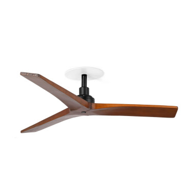 FARO KLIM S EMPOTRADO Ventilador Negro-Nogal FSC