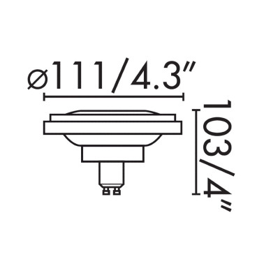 FARO Bombilla QR111 GU10 LED Dimmable 15W 2700K 35º