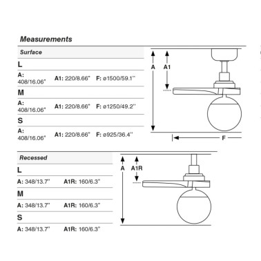 FARO KLIM L EMPOTRADO E27 Ventilador Negro-Nogal FSC