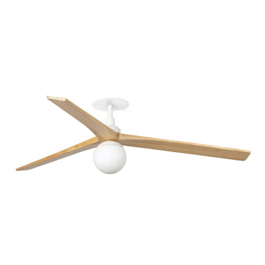 FARO KLIM L EMPOTRADO E27 Ventilador Blanco-Pino FSC