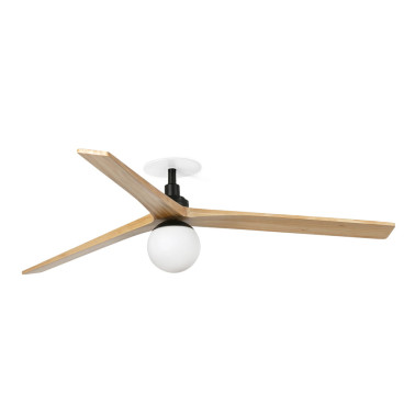 FARO KLIM L EMPOTRADO E27 Ventilador Negro-Pino FSC