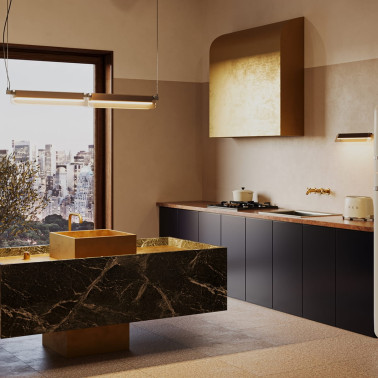 MAYTONI FLAT 930 Colgante de Vidrio Gris Fumé 20W