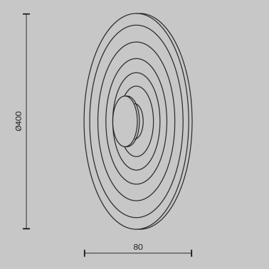 MAYTONI NAMI Aplique Metálico Blanco
