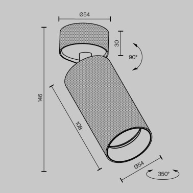 MAYTONI ARTISAN Foco Orientable Oro Mate GU10
