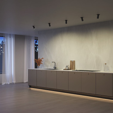 MAYTONI ARTISAN Foco Orientable Negro Texturado GU10