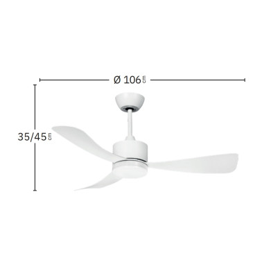 FABRILAMP YESTE Ventilador Negro