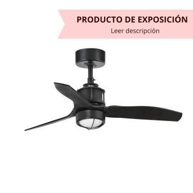 FARO JUST FAN XS DC LED Ventilador de techo negro Exposición