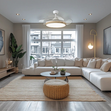 LIGHTED TÍBER Ventilador De Techo Blanco Exposición