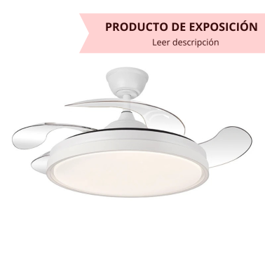 LIGHTED TÍBER Ventilador De Techo Blanco Exposición