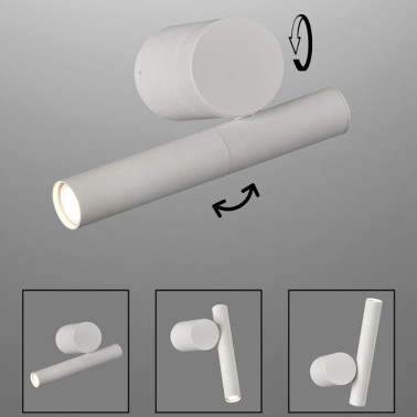 INCOLAMP Lector Orientable Blanco G9