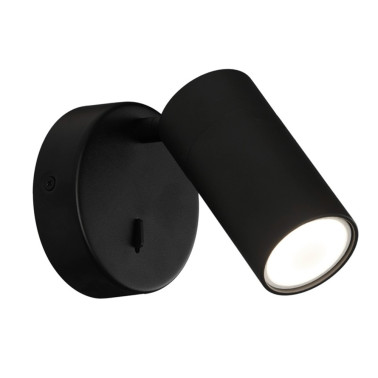 INCOLAMP Lector Orientable Negro GU10