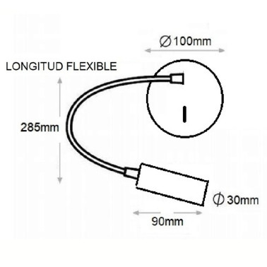 INCOLAMP Lector Orientable Cuero G9