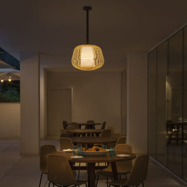 FARO NARA M Colgante-Plafón Fijo Beige 1xE27