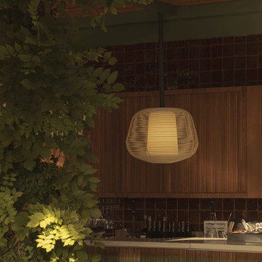 FARO NARA M Colgante-Plafón Fijo Beige 1xE27