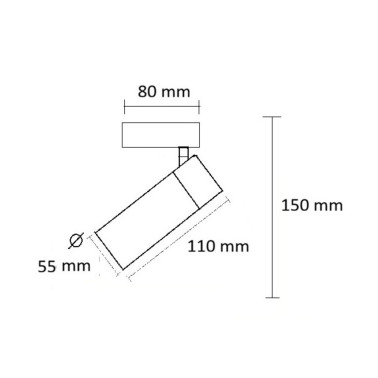 INCOLAMP Foco Orientable GU10 1L