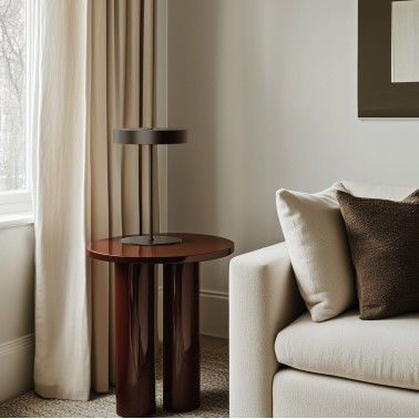 AROMAS AMBOR Sobremesa Acero Oro/Negro