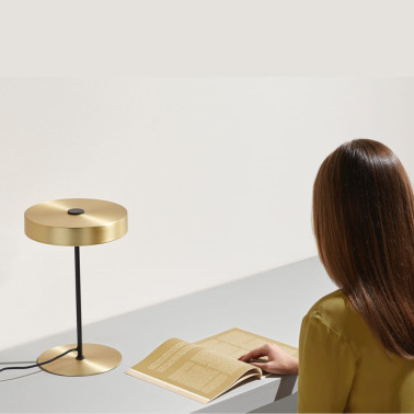 AROMAS AMBOR Sobremesa Acero Oro/Negro