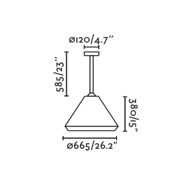FARO SAIGON OUT M C70 Colgante-Plafón Beige
