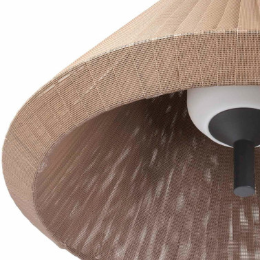 FARO SAIGON Out T70 Cone Cap Colgante Gris/Café