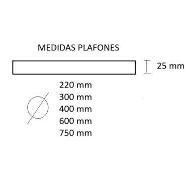 INCOLAMP Plafón Led Ø400