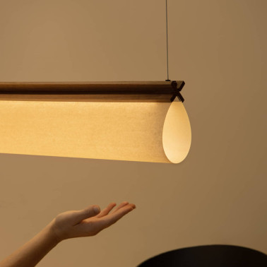 FARO CATA Lámpara Colgante Nogal FSC