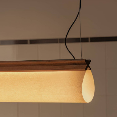 FARO CATA Lámpara Colgante Nogal FSC