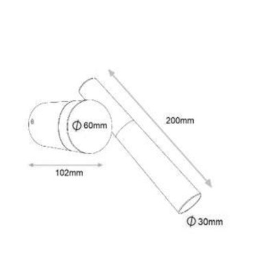 INCOLAMP Lector Orientable Negro G9