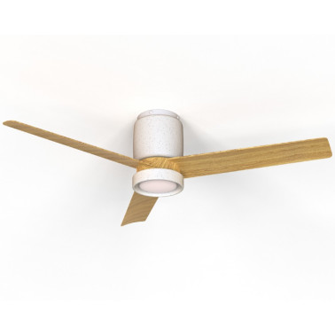 MANTRA CERÁMICA Ventilador Blanco-Madera