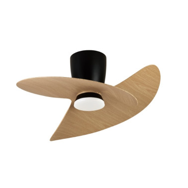 MANTRA ONA Ventilador Negro-Madera