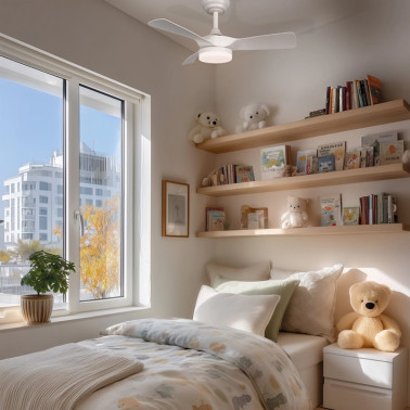 LIGHTED TER Ventilador de Techo Blanco