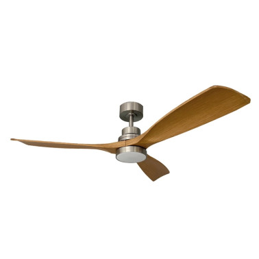 LIGHTED NALON Ventilador de Techo Níquel-Madera