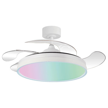 LIGHTED TÍBER RGB Ventilador De Techo Blanco